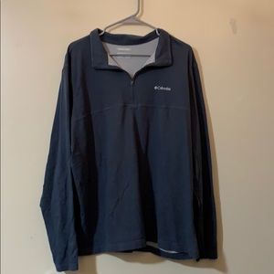 Blue quarter zip